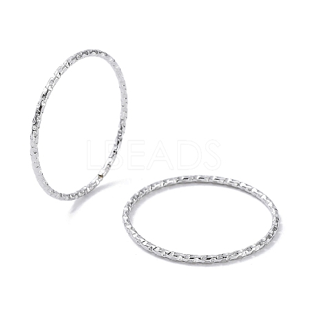 Non-Tarnish 304 Stainless Steel Textured Finger Rings RJEW-G298-03P-1