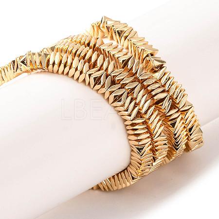 Electroplated Synthetic Non-magnetic Hematite Beads Strands G-G849-07A-LG-1