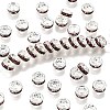 Brass Grade A Rhinestone Spacer Beads RB-A014-Z6mm-10S-1