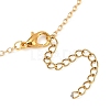 304 Stainless Steel & Plastic Pearl Teardrop Pendant Necklaces NJEW-JN05219-5