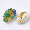 Printed Cowrie Shell Beads SHEL-S274-27-3