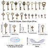 SUNNYCLUE Skeleton Key & Wing Charm Bracelet DIY Making Kit DIY-SC0017-43-2