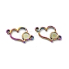 Ion Plating(IP) 304 Stainless Steel Cabochon Connector Settings STAS-B032-11MC-2