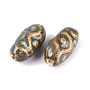 Vintage Handmade Porcelain Beads PORC-Q008-12A-3