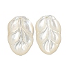 Natural White Shell Pendants SSHEL-N038-09-1