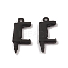 Spray Painted Alloy Pendants PALLOY-K003-07-1