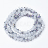 Electroplate Glass Beads Strands EGLA-A034-J8mm-F05-2