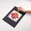 Plastic Drawing Painting Stencils Templates TOOL-WH0079-08-5