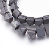 Non-magnetic Synthetic Hematite Bead Strands G-I208-01F-A-2