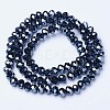 Electroplate Glass Beads Strands EGLA-A044-P1mm-A18-2