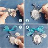 Oval & Flat Round With Word Zinc Alloy Big Pendants FIND-CA0004-75-4