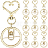18Pcs Alloy Swivel Keychain Clasps KEYC-SP0001-48B-G-1