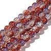 Crackle Glass Beads Strands X-CCG-C002-8mm-11-1
