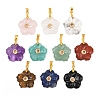 Natural Mixed Stone Carved Pendants G-A315-01G-1