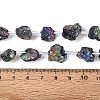 Electroplate Raw Rough Natural Amethyst Beads Strands G-Q610-06C-5