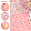   240Pcs 12 Colors Transparent Acrylic Beads MACR-PH0001-75-4