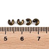 Iron Crimp Beads Covers IFIN-H028-AB-2