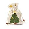 Christmas Theme Cotton Fabric Cloth Bag ABAG-H104-A01-1