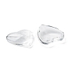 Transparent Glass Heart Cabochons GGLA-R021-20mm-3