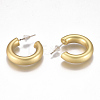 Brass Stud Earrings EJEW-F244-02MG-2