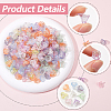 500Pcs Transparent Acrylic Bead Caps TACR-SP0001-06-6
