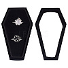 Halloween Theme Coffin Shaped Velvet Finger Ring Boxes VBOX-WH0015-01A-1
