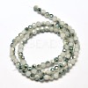 Faceted Round Half Rainbow Plated Imitation Jade Electroplate Glass Beads Strands EGLA-J130-HR06-2