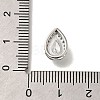 Brass Micro Pave Clear Cubic Zirconia Pendants KK-M301-05P-3