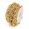 Brass Textured Oval Link Chains CHC-L054-02G-3