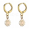 Brass Huggie Hoop Earrings EJEW-JE04208-02-1