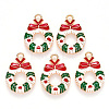 Alloy Enamel Pendants ENAM-S121-009-2