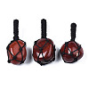 Natural Red Agate Pendants G-N0326-93E-1
