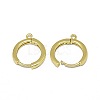 Brass Huggie Hoop Earring Findings PALLOY-F249-19G-2