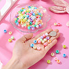 200Pcs Opaque Acrylic European Beads SACR-TA0001-58-6