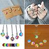Mosaic Printed Glass Half Round/Dome Cabochons X-GGLA-N004-12mm-G-8