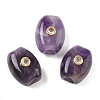 Natural Amethyst European Beads GG-CBA105B-02B-G-1