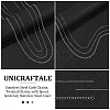 3 Styles 304 Stainless Steel Curb Chains CHS-UN0001-24-5