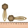 Iron Bookmark Cabochon Setting X-PALLOY-S033-09AB-NR-5