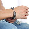 Stainless Steel Dragon Head Cuff Bracelet for Men PW-WG29981-01-4