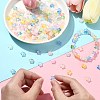 200Pcs Frosted Acrylic Beads FACR-CJ0001-19-4