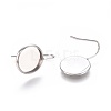 Non-Tarnish 304 Stainless Steel Earring Hooks STAS-E474-03A-2