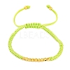 Polyester Cord Braided Bead Bracelets for Women BJEW-L698-01G-02-4