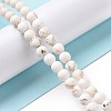 Natural Magnesite Round Bead Strands X-G-L358-4mm-02-2