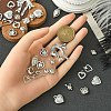 30Pcs 15 Styles Acrylic & Plastic Pendants Sets FIND-YW0004-63-4