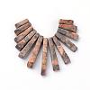 Natural Leopard Skin Jasper Bead Strands G-Q481-69H-1
