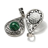 Synthetic Malachite Pendants G-Q158-05P-18-2