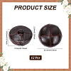 12Pcs Leather Buttons BUTT-HY0001-26A-2
