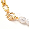 Natural Baroque Pearl Keshi Pearl Bracelets & Necklaces Sets SJEW-JS01105-10