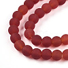 Transparent Glass Beads Strands GLAA-T032-T6mm-MD20-3