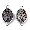 Natural Dalmatian Jasper Links/Connectors G-T131-102-16-2